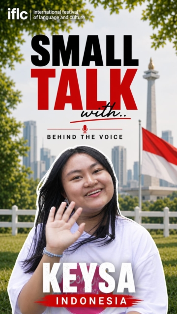 Keysa from Indonesia shares her experience at IFLC and what it has meant to her.

Through meeting different cultures and taking part on the same stage, she reflects on being part of something bigger.
