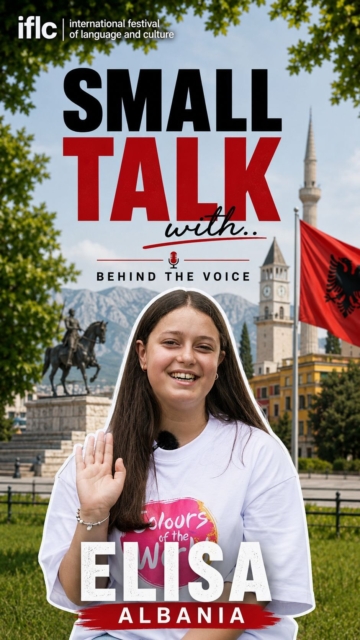 Elisa from Albania shares her experience at IFLC and what it has meant to her.

Through meeting different cultures and taking part on the same stage, she reflects on being part of something bigger.