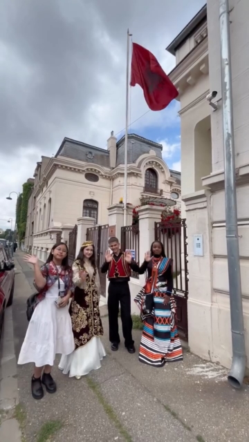 From our trip to the Albanian Embassy in Bucharest!