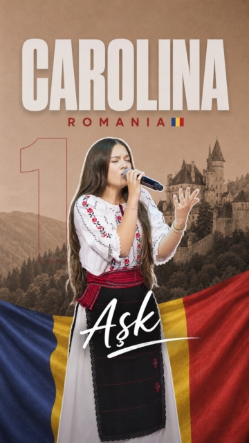 Carolina from Romania won 1st place in the Colors of Voices Turkish Song Contest with the song “Aşk”. 🇷🇴 #iflc2026
